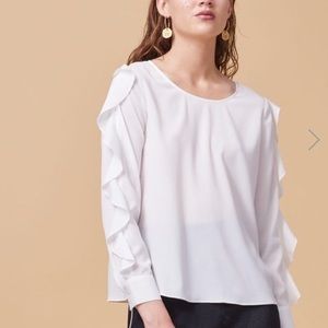 Like New Maje Blouse with Ruffles